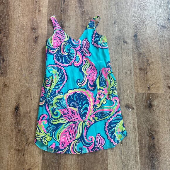 Lilly Pulitzer Bailey Silk Mini Dress w/ Pockets- XS - Picture 1 of 8